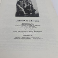 KING&rsquo;S X GRETCHEN GOES TO NEBRASKA AUTHORIZED EDITION GUITAR TABLATURE SONG BOOK