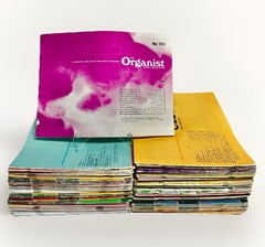 The Organist, Huge Lot Of 90 Issues, Lorenz Church Sheet Music- Mixed 1973-2004