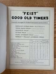 1934 Feist Good Old Timers 32 Pages – Hawaiian Guitar, Banjo, Mandolin & More!