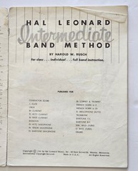 set Of 2! Vintage Hal Leonard Intermediate Band Method Bb Clarinet Books
