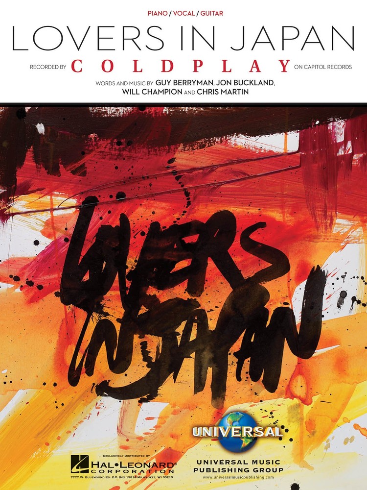 Lovers in Japan Song by Coldplay Pop Piano Sheet Music Guitar Chords Lyrics