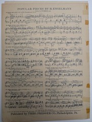 1904 Melody of Love Sheet Music H. Engelmann Richard C. Dillmore Theo Presser PA