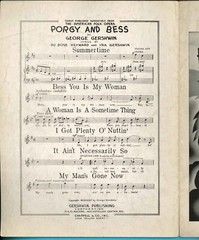 GERSHWIN: PORGY & BESS 3 Shts, Plenty O Nuttin, Ain&rsquo;t Necessarily So, Summertime