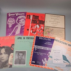 Vintage Piano Vocal Sheet Music Songbook Large Lot 89 Early 1900&rsquo;s to 1960&rsquo;s