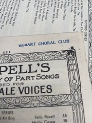 15+ Chappell&rsquo;s Vocal library of part 3 Female Voices Sheet music book – 1936
