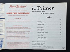 Schaum Patriotic Primer 1972 Piano Organ A Very Easy Sheet Music Book USA SELLER