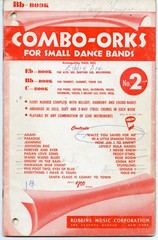 Group of 7 Combo-Ork music books from 1950&rsquo;s
