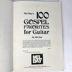 Mel Bay’s 100 Gospel Favorites for Guitar Songbook Piano Vocal Guitar TAB