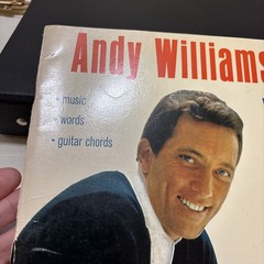 Andy Williams Book 2 Wonderful World of Song Robbins Music Guitar Chords 1965