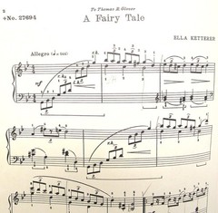 A Fairy Tale Sheet Music 1946 Piano only Clean Intermediate Ketterer US Seller