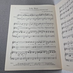 Lida Rose & Till There Was You By Wilson Music Man 1957 Vintage Sheet Music