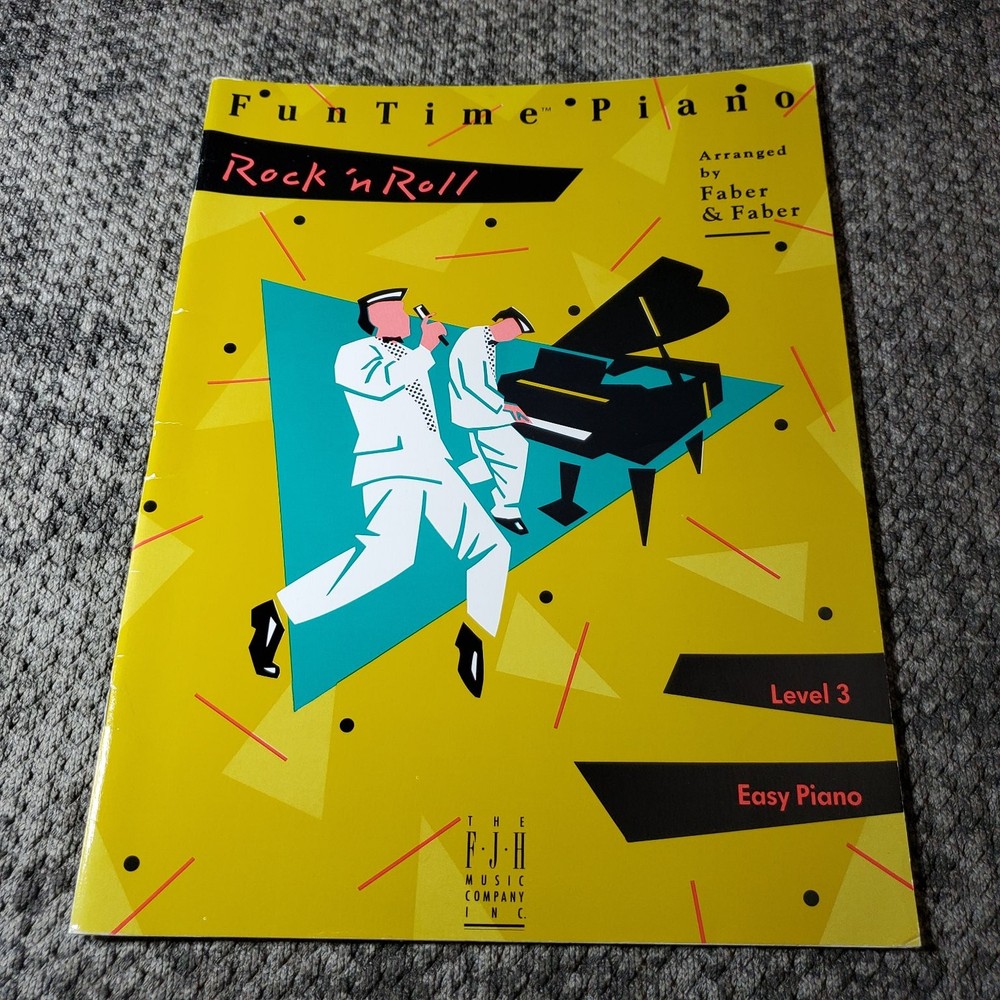 FunTime Piano Rock &lsquo;n Roll Folio by Faber & Faber FJH Music 1990 Piano Level 3
