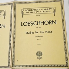 Schirmer&rsquo;s Library of Musical Classics Loeschhorn Lot Of 4 For Piano 1939