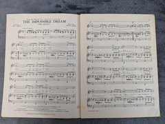 VTG Broadway Sheet Music Camelot Man of La Mancha Music Man Stop The World