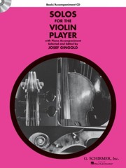 Solos for the Violin Player Violin and Piano Sheet Music Book and CD 050490422