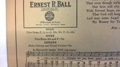 Witmark Black & White Series Thematic Excerpts Samples 1918 Antique Sheet Music