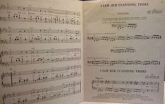 Vintage Beatles sheet music book. Easy for piano. Six songs 19 pages.