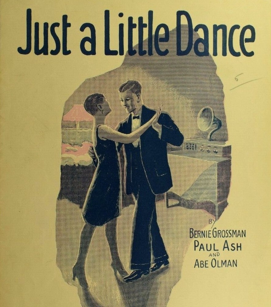 1926 Just A Little Dance Paul Ash, Olman Vintage Sheet Music M40