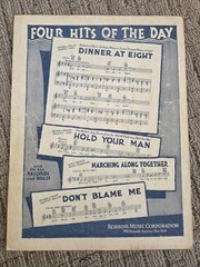 Vintage 1930s 1940s Sheet Music Robbins Music Corporation New York Mix Lot Of 8