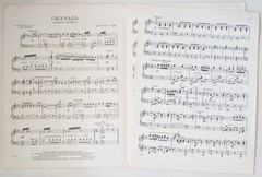 Vintage Granada Piano Solo Sheet Music by Augstin Lara Sheet Music c1959