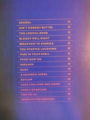 SUPERTRAMP Songbook PARIS 16 Songs + Photos 1980 LOGICAL Long Way Home New Con