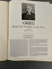 Grieg-Selected Works For The Piano. VTG. 1974. *RARE FIND* 144 Pages