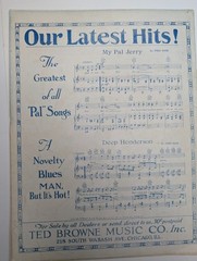1926 Sheet Music I Wish You Were Jealous Of Me Peacock Art Deco Deep Henderson