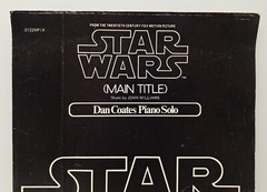 Star Wars Main Title Sheet Music Dan Coates Piano Solo Vintage Book John William