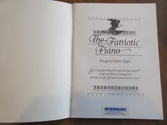 The Patriotic Piano Music Book Arr By Calvin Taylor 1987 Songs Ron Harris USA