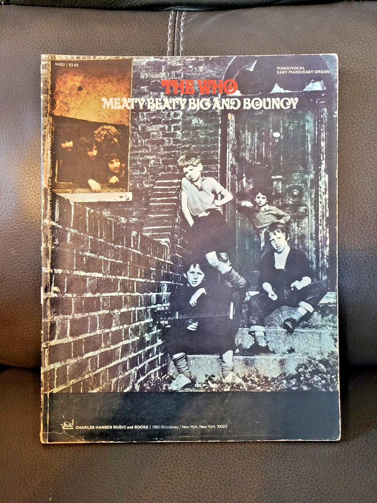 Vintage 1971 The Who songbook for Meaty Beaty Big and Bouncy Album