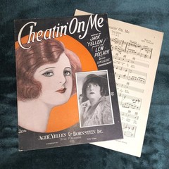 Music Poster 1925 Sheet Music Piano Solo Conversation Piece Vintage