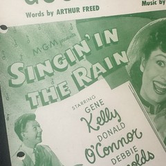 Good Morning from Singing in the Rain Piano Voice Sheet Music Freed Brown 1939