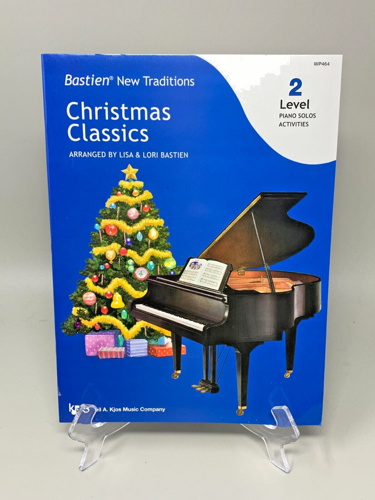 2 Book Lot Bastien New Traditions Christmas Classics Levels 1 & 2