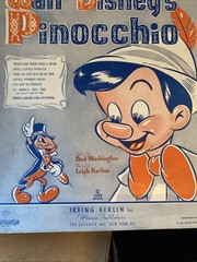 Vintage Sheet Music Disney&rsquo;s Pinocchio When You Wish Upon A Star 1939 Berlin