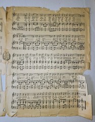 Over There Cohan Piano Voice Sheet Music English & French Feist Antique 1917