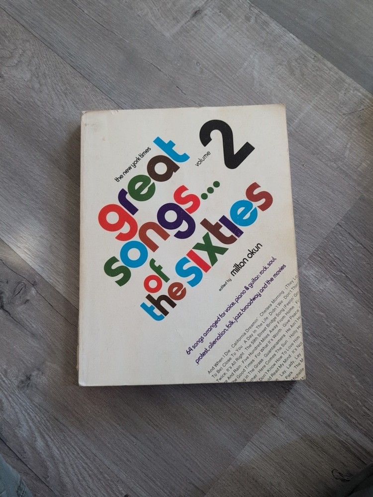 Great Songs of the Sixties 2 ~ Milton Okun ~ 1974 Quadrangle Songbook R2