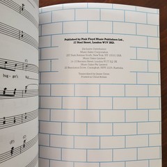 Pink Floyd: The Wall, Guitar Tablature Edition Paperback Songbook, VG!