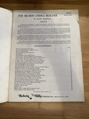 Vtg 1960 Belwin String Builder Book 1 Samuel Applebaum Violin Viola Cello Bass