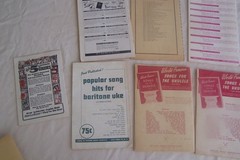 LOT of SIX 1940s-50s Ukulele Sheet Music Books Ike Cliff Edwards, Chas Hansen