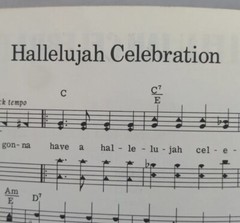 Hallelujah Celebration Sheet Music Dale Mathews Piano Lyrics 70s Gospel F5AA