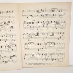 Antique 1924 Elevation Sheet Music by Otto Florsheim