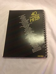 40 Contemporary Hits Medium Voice Range Vocal Solo Word Music Song Book 1989