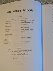 The Merry Widow Franz Lehar Vocal Score Operatic Society Version Glocken Verlag