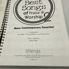 All the Best Songs of Praise and Worship 2 Songbook Hymnal 2005 Lillenas