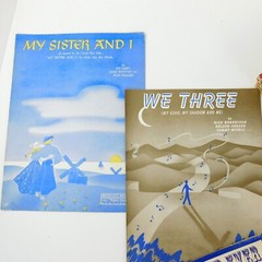 Vintage Sheet Music Lot 6 lbs. 1940&rsquo;s Wall Art Decor Amazing Graphics Framable