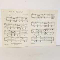 Vintage 1954 From The Organ Loft Piano Solo Sheet Music by N Louise Wright