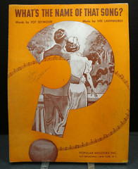 Whats The Name Of That Song? Piano Ukulele 1936 Sheet Music Cover Art Romanc F1M