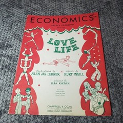 Economics Sheet Music from Love Life by Weill Lerner P/V/G 1948