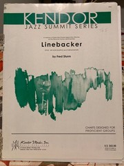 Fred Sturm, « Linebacker » big band chart, full score and complete set of parts