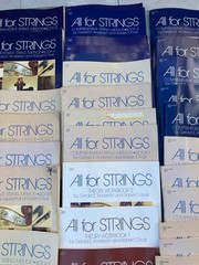 Lot ALL FOR STRINGS BOOKS Bulk For Orchestra + A Few Extra Books Of Sheet Music
